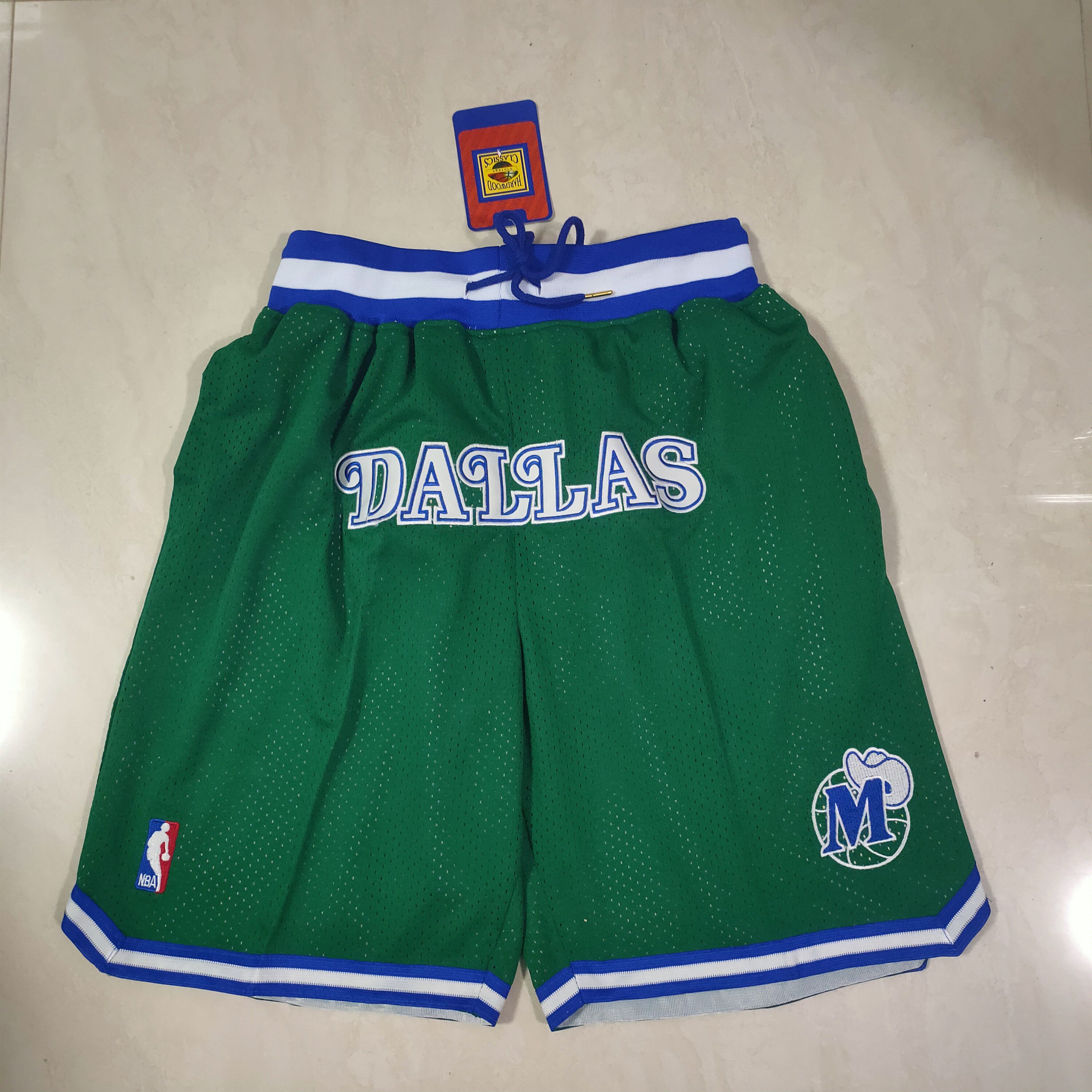 Men NBA 2021 Dallas Mavericks Green Shorts->miami heat->NBA Jersey